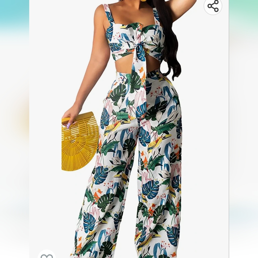 NWT Tropical Two-Piece Set 🏝🌺